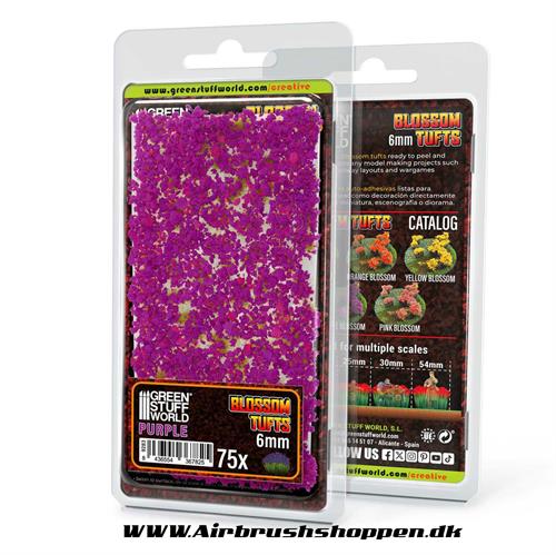 Blossom Tufts - 6mm - Purple Flowers GSW